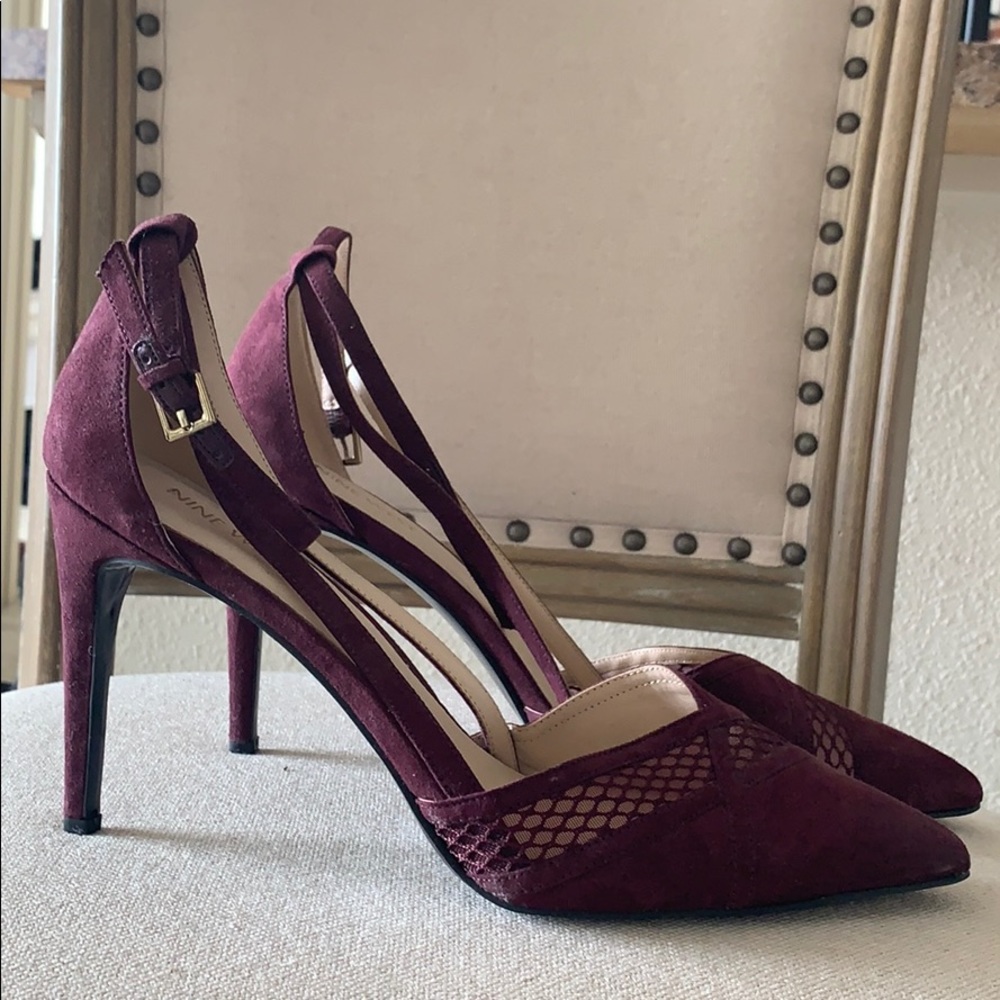LIKE NEW | maroon Nine West heels